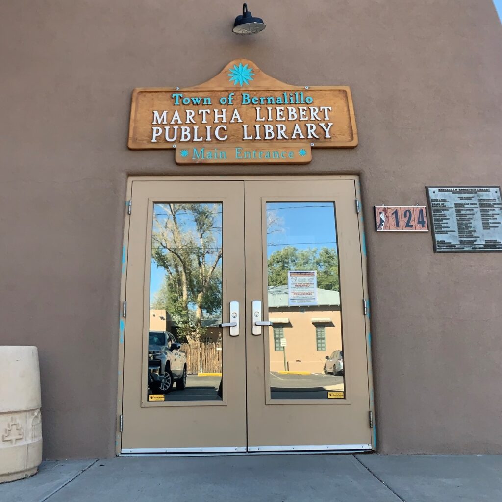 Martha Liebert Public Library in Bernalillo, New Mexico.